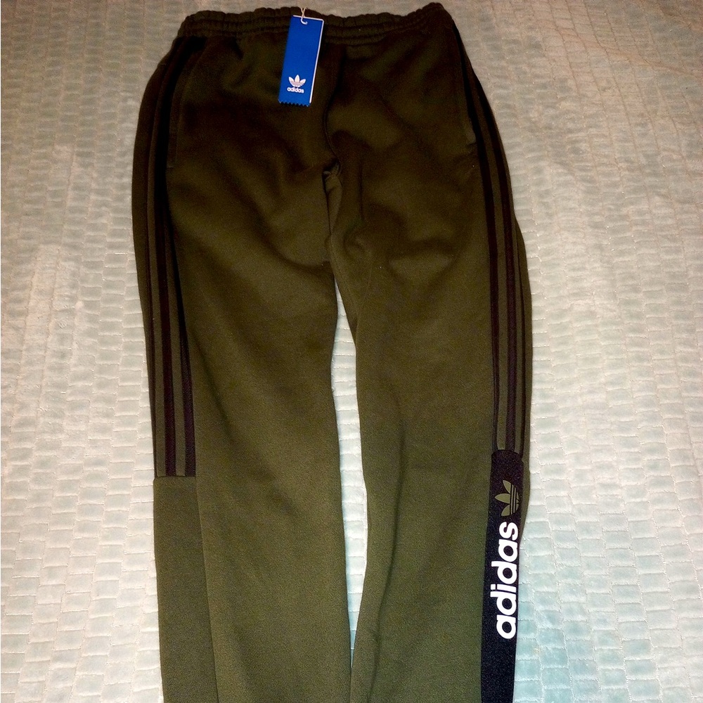 Adidas Green Men Active Sweatpants Size M New
